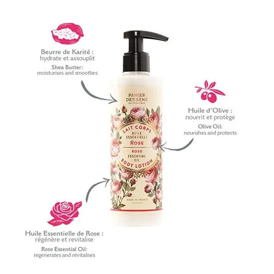 Body Lotion Garden Rose, Panier Des Sens 250ml